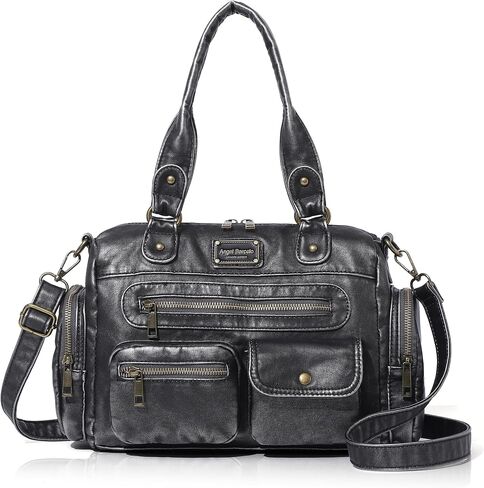 Angel Barcelo Purses for Women Small Hobo Shoulder Bag Multi-Pocket Tote Bag with Zipper in Saudi Arabia