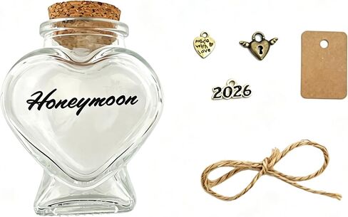 2026 Honeymoon Sand Keepsake Jar, Wedding Engagement Gifts for Couples, Bridal Shower Bride Gifts, Honeymoon Essentials, Registry Must Haves Items Wedding Decor in Saudi Arabia