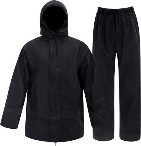 Rizzon Rain Suits for Men Women Waterproof Heavy Duty Rain Gear Hi-Vis Rain Jacket & Pants for Fishing in Saudi Arabia