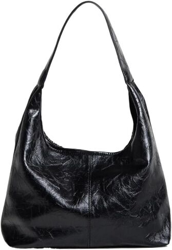 Scarlett Distressed Leather Tote Noirvere in Kuwait