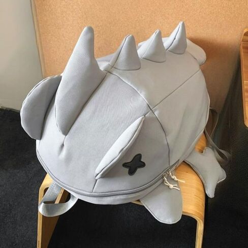 Backpack 3D Shark Shape Design, Eye-Catching Daily Weekend Travel, for Friends Him Her (grey) in Kuwait