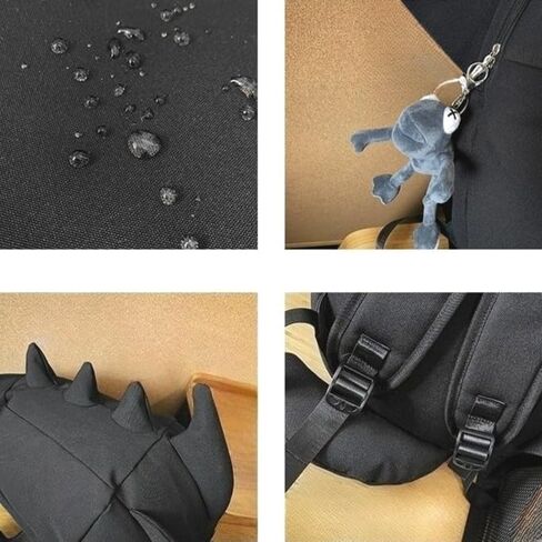 Backpack 3D Shark Shape Design, Eye-Catching Daily Weekend Travel, for Friends Him Her (grey) in Kuwait