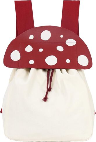 Renaissance Mushroom Backpack Ren Faire Accessory Cute Crossbody Bag Halloween Funny Handbag Faux leather (A) in Saudi Arabia