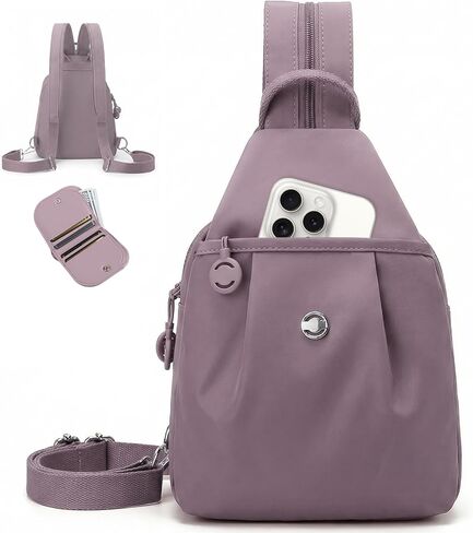 3 in 1 Convertible Backpack Anti Theft Crossbody Backpacks Bags for Women Sling Bag with Wallet Oxford Nylon Travel Purses in Saudi Arabia