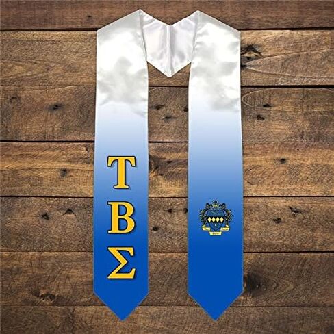 Greekgear Tau Beta Sigma Extra Fancy Simple Greek Graduation Stole W Crest in Kuwait