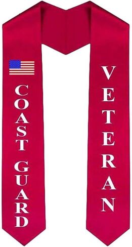 Coast Guard Graduation Sash Stole - Active Duty in Kuwait