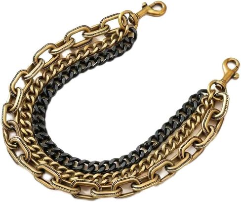 MORWLAT Gold Bag and Purse Charm Chain for Handbags, Two-Tone Vintage Charm Key Chain Pendant, Trendy Jewelry Gift for Women in Saudi Arabia