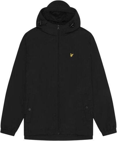Lyle and Scott Vintage Zip Through Hooded Jacket Large Jet Blk in Kuwait