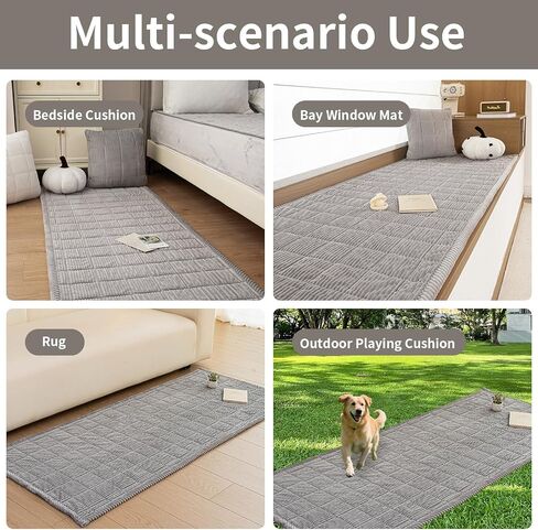 Dog Couch Cover for Sofas, Pet Couch Cover Washable, Funny Fuzzy Plush Sofa Covers for Dogs, Non Slip Sofa Covers, Sofa Pad Furniture Protector for L Shaped(1PC, Light Grey, 27.5"x 82.7") in Saudi Arabia