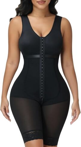 Fajas Colombianas Moldeadoras Shapewear for Women Tummy Control, Post Surgery Faja Body Shaper with Zipper Crotch in Saudi Arabia