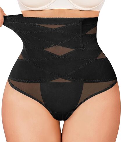 Gotoly Thong Shapewear Tummy Control for Women High Waist Seamless Body Shaper Panties Stomach Shapewear Thong in Saudi Arabia