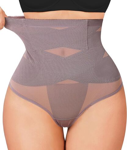 Gotoly Thong Shapewear Tummy Control for Women High Waist Seamless Body Shaper Panties Stomach Shapewear Thong in Saudi Arabia