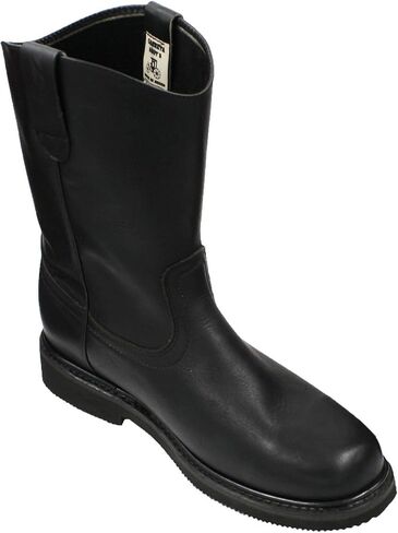 Men's Work Boots Pull On Leather Oil Water Slip Resistant in Kuwait