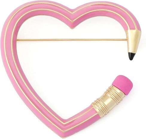 Betsey Johnson Jewelry Women's Best In Class Heart Pencil Brooch in Kuwait
