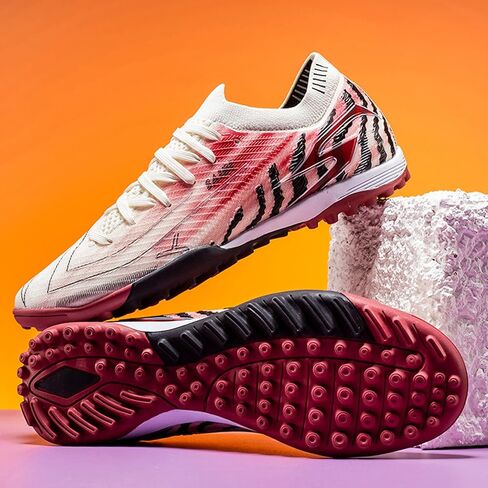 SAIBI Unisex Adult TF Turf Soccer Cleats, Non-Slip Wear-Resistant Breathable Training & Match Football Shoes for Artificial Grass in Kuwait