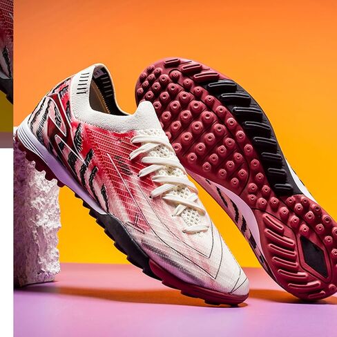 SAIBI Unisex Adult TF Turf Soccer Cleats, Non-Slip Wear-Resistant Breathable Training & Match Football Shoes for Artificial Grass in Kuwait