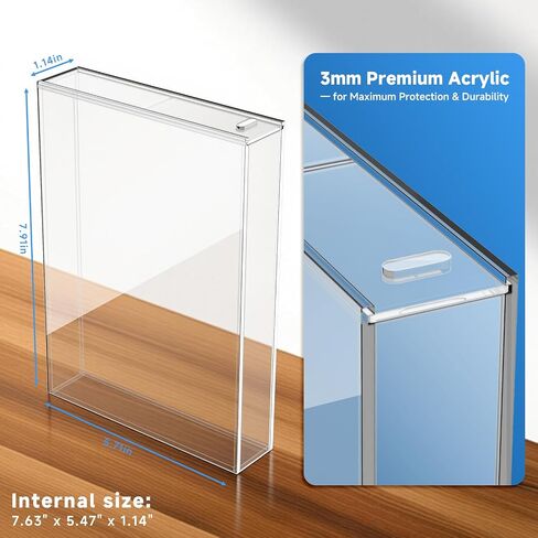 1Pack for Steelbook Protector with Wall Mount - Premium Acrylic Display Case Compatible with Thickened Collector Edition DVD (Clear Case Only) in Kuwait