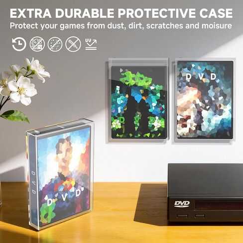 1Pack for Steelbook Protector with Wall Mount - Premium Acrylic Display Case Compatible with Thickened Collector Edition DVD (Clear Case Only) in Kuwait