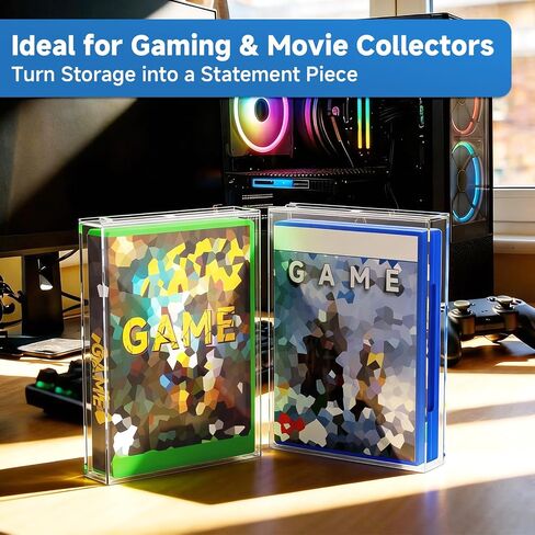 1Pack for Steelbook Protector with Wall Mount - Premium Acrylic Display Case Compatible with Thickened Collector Edition DVD (Clear Case Only) in Kuwait