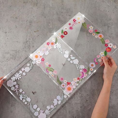Youyole الأزهار التخرج صندوق الظل الإطار الاكريليك دبلوم الإطار الظل مربع صالح 11 × 14 '' A4 درجة الدبلوم شهادة درجة عرض ميدالية ضغط الزهور غراد صناديق الذاكرة تذكار قبعة التخرج وثوب in Kuwait
