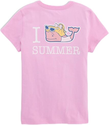 Vineyard Vines Girls' Girls' I Whale Summer Short-Sleeve Pocket Tee in Kuwait