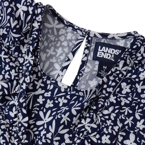 Lands' End Girls Breezy V-Neck Ruffle Top in Kuwait