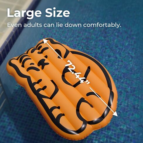 Inflatable Pool Float Lounger Watermelon - Swimming Pool Party Decorations Summer Beach Lake Comfort Lounge Raft Funny Pool Floats Adults with Backrest in Kuwait