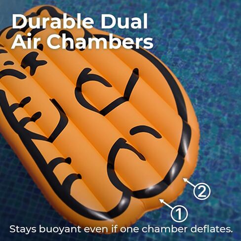 Inflatable Pool Float Lounger Watermelon - Swimming Pool Party Decorations Summer Beach Lake Comfort Lounge Raft Funny Pool Floats Adults with Backrest in Kuwait