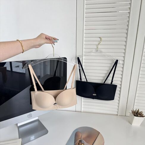 Gather Bra Women's Invisible Non-Slip Small Chest Shows Large no Steel Ring Thin Comfortable Adjustable Jewelry in Kuwait