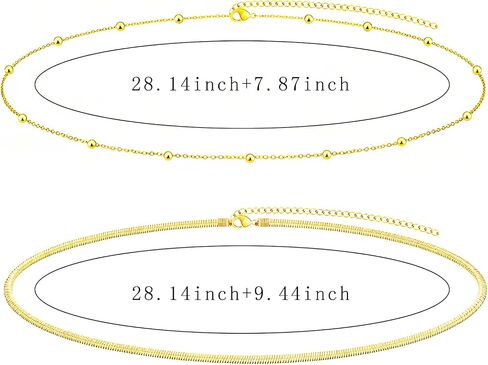 NEWITIN 4 Pieces Waist Chain for Women Gold Plated Adjustable Belly Chain Dainty Layered Summer Beach Body Chains Sexy Bikini Body Chains Jewelry Accessories for Women in Kuwait