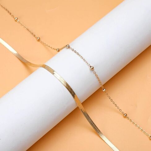 NEWITIN 4 Pieces Waist Chain for Women Gold Plated Adjustable Belly Chain Dainty Layered Summer Beach Body Chains Sexy Bikini Body Chains Jewelry Accessories for Women in Kuwait