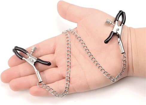 Nipple Rings with Body Chain, Adjustable Body Clamps Sexy Non-Piercing Body Chains for Women, Faux Body Jewelry Clip Body Chain Jewelry For Women in Saudi Arabia
