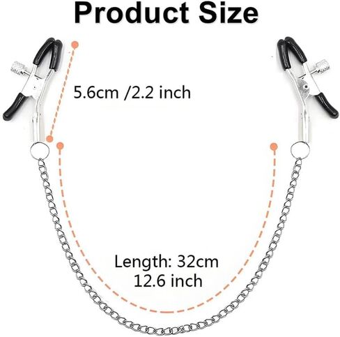Nipple Rings with Body Chain, Adjustable Body Clamps Sexy Non-Piercing Body Chains for Women, Faux Body Jewelry Clip Body Chain Jewelry For Women in Saudi Arabia