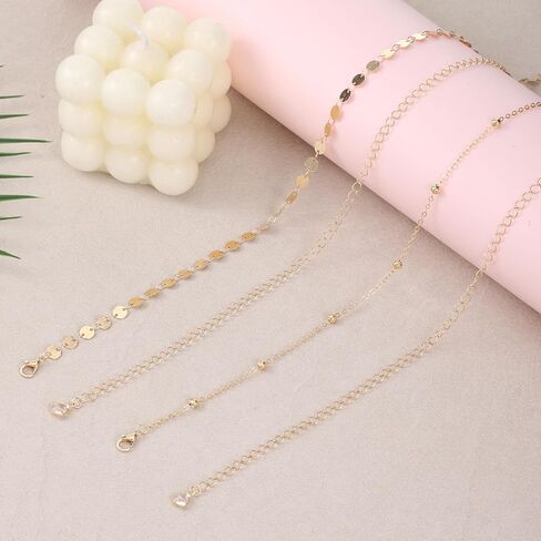 2 PCS Waist Chain for Women Layered Belly Belt Chain Gold Body Chain Boho Sexy Bikini Beach Waist Bead Chains Adjustable Dainty Summer Jewelry Accessories for Women in Kuwait