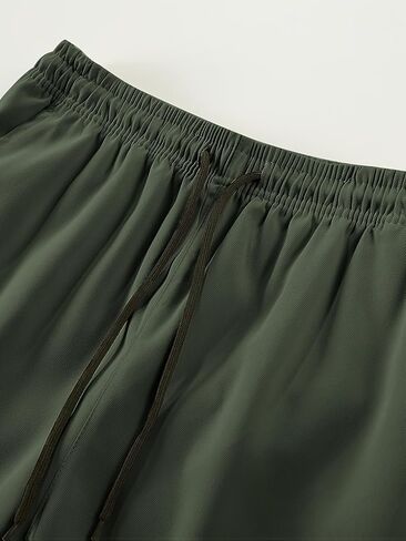 Men's Casual Cargo Pants Relaxed Fit Elastic Waist Hiking Casual Outdoor Work Pants in Kuwait