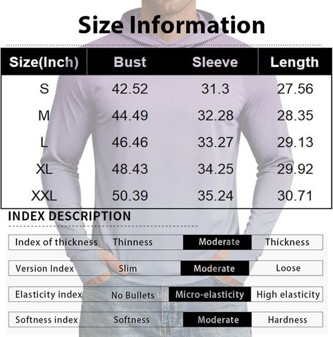 Mens Rash Guard Long Sleeve Fishing Shirts UPF 50+ Cooling with Hooded Tops for Workout Running with Thumb Holes in Saudi Arabia