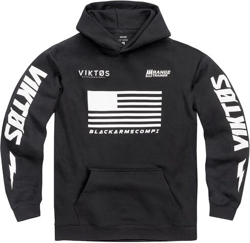 VIKTOS Men's LCQ Hoodie, Mid-Weight Warm Fleece Hooded Active Outdoor Pullover with Kangaroo Pocket, Screen-Printed Graphics in Kuwait