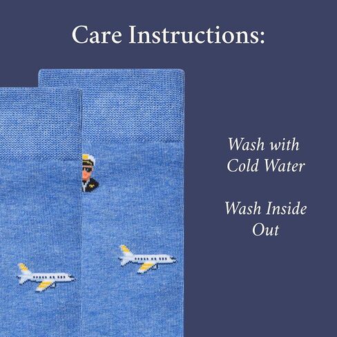 The Aviation Aficionado Socks – Airplane Gifts for Men – Perfect Pilot Gift – 1 x Pair, Size 8-13, Navy – Aviation Gifts for Pilots, Travelers, Airplane Lovers in Saudi Arabia