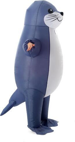 Seal Costume,Inflatable Animal Costume,Funny Blow Up Seal Costumes Beach Party Halloween for Adult in Kuwait