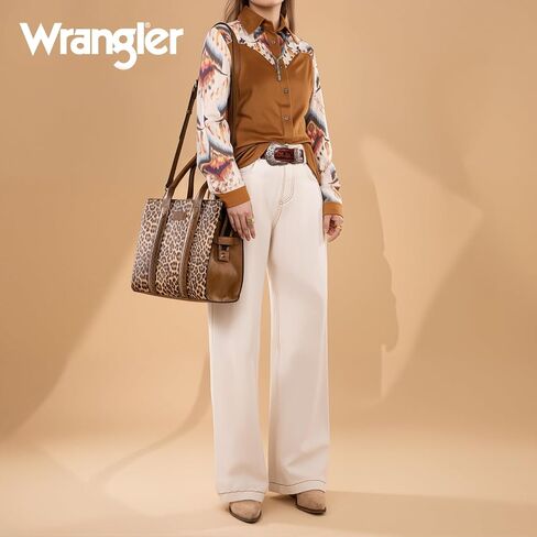 Wrangler Large Work Tote Bag for Women and Large Wristlet Wallet in Kuwait