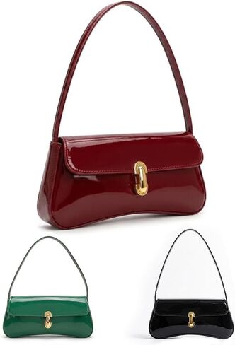 Small Shoulder Bag for Women Leather Underarm Hobo Bag Classic Handbag Retro Clutch Bags Suitable for dates and parties. in Kuwait