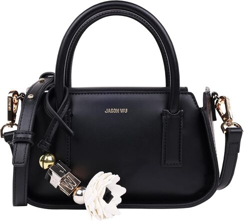 Jason Wu Structured Mini Bag, Dual Handle Satchel with Detachable Crossbody Strap and Logo Charm in Kuwait