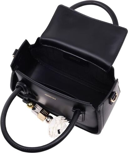 Jason Wu Structured Mini Bag, Dual Handle Satchel with Detachable Crossbody Strap and Logo Charm in Kuwait
