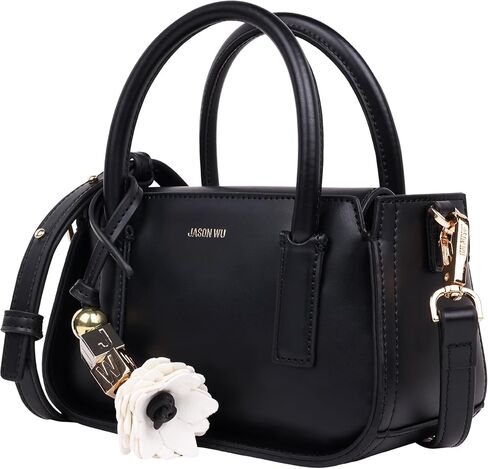 Jason Wu Structured Mini Bag, Dual Handle Satchel with Detachable Crossbody Strap and Logo Charm in Kuwait