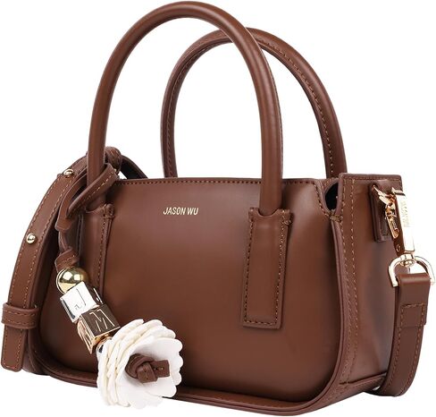 Jason Wu Structured Mini Bag, Dual Handle Satchel with Detachable Crossbody Strap and Logo Charm in Kuwait