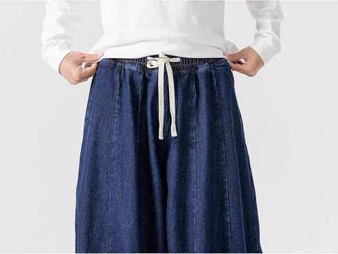 GURUNVANI Men’s Baggy Jeans with Elastic Waist Streetwear | vintage denim pants, deep pockets, hip hop style, skateboard pants, casual daily wear, elastic drawstring waistband in Kuwait