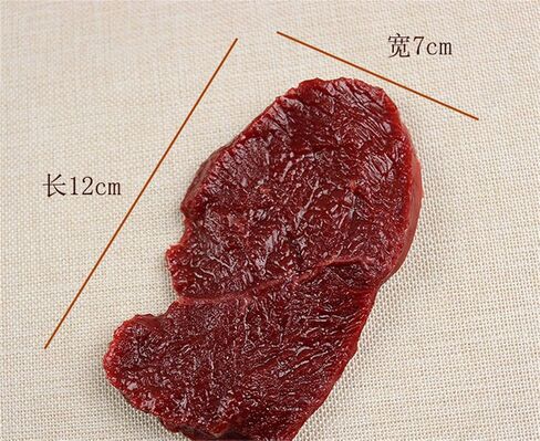 2Pcs Real Looking Handcrafted Fake Meat - Artificial Pork Steak Raw Beef for Display Prop in Kuwait