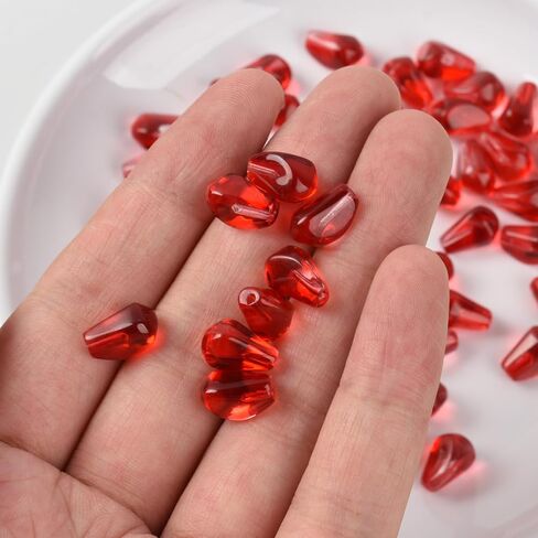 Artificial Pomegranate Seeds, 50 Pcs Glass Pomegranate Seeds Fake Fruits for Home Kitchen Vase Filler Table Decor DIY Crafts Pendants Props in Kuwait