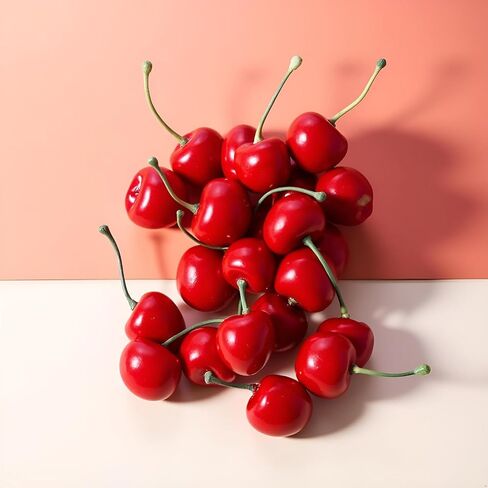 20pcs Red Artificial Cherries, Fake Fruit Decor Simulation Cherry Model Lifelike Fruit Cherry Ornament, Home Kitchen Party Decoration Desk Ornament Photography Prop in Kuwait