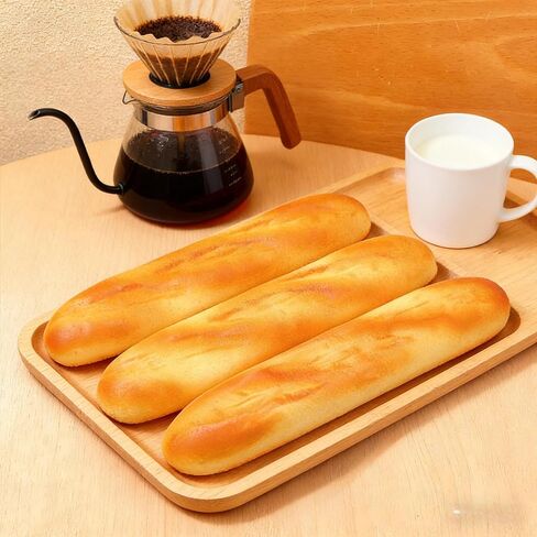 3pcs PU Material Fake Baguette, Artificial French Long Bread Loaf, Fake Bread Loaves for Food Props Display Home Kitchen Bakery Restaurant Decoration in Saudi Arabia